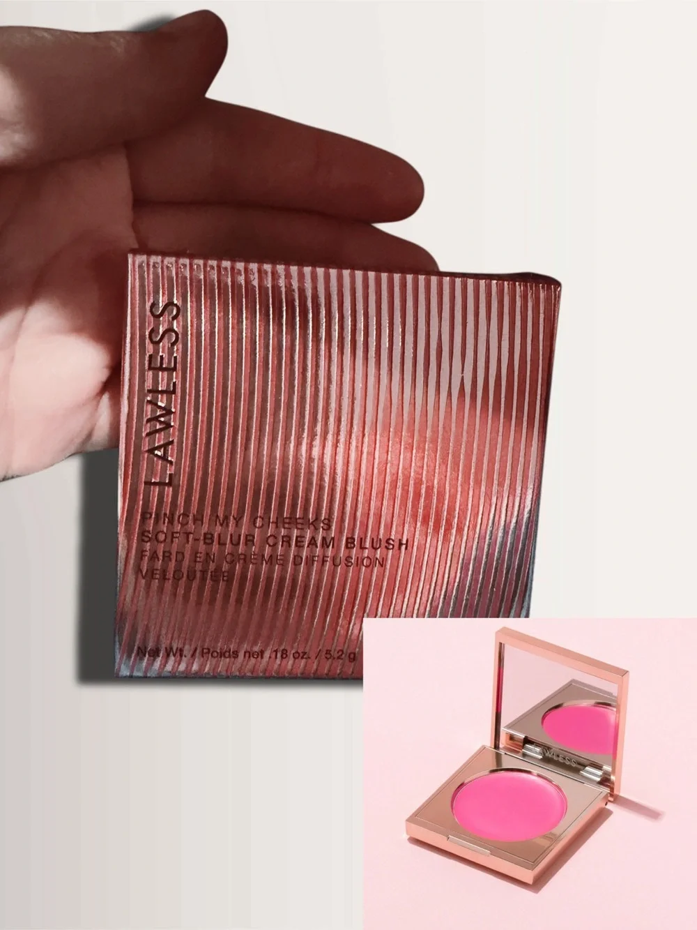 LAWLESS Pinch My Cheeks Cream Blush — Bright Pink